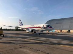 Второй Sukhoi Superjet 100 с «Saberlets» готовится к показу на МАКС 2019 Второй Sukhoi Superjet 100 с «Saberlets» готовится к показу на МАКС 2019