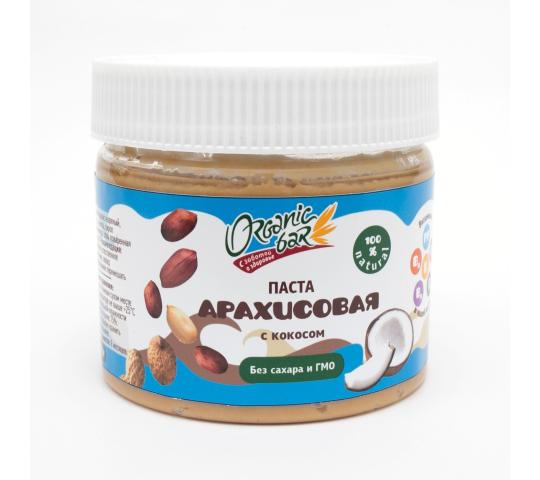 Фото 3 Арахисовая паста Organicbar с кокосом 2019