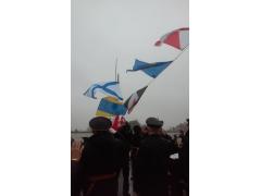 На МРК «Советск» поднят Андреевский флаг На МРК «Советск» поднят Андреевский флаг