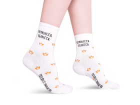 Дизайнерские носки с рисунком DOUBLEWAVE