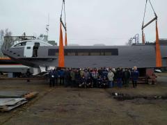 В Нижегородской области спущено на воду СПК «Валдай 45Р» С-506 В Нижегородской области спущено на воду СПК «Валдай 45Р» С-506