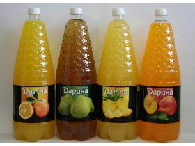 Безалкогольные напитки с добавлением фруктового сока ТМ «Дарина»
