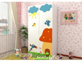 Детские шкафы с красочным объёмным декором