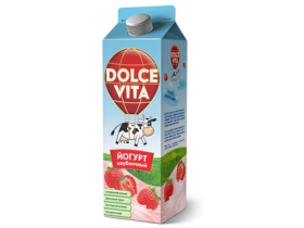 Йогурт Клубника ТМ «Dolce Vita»
