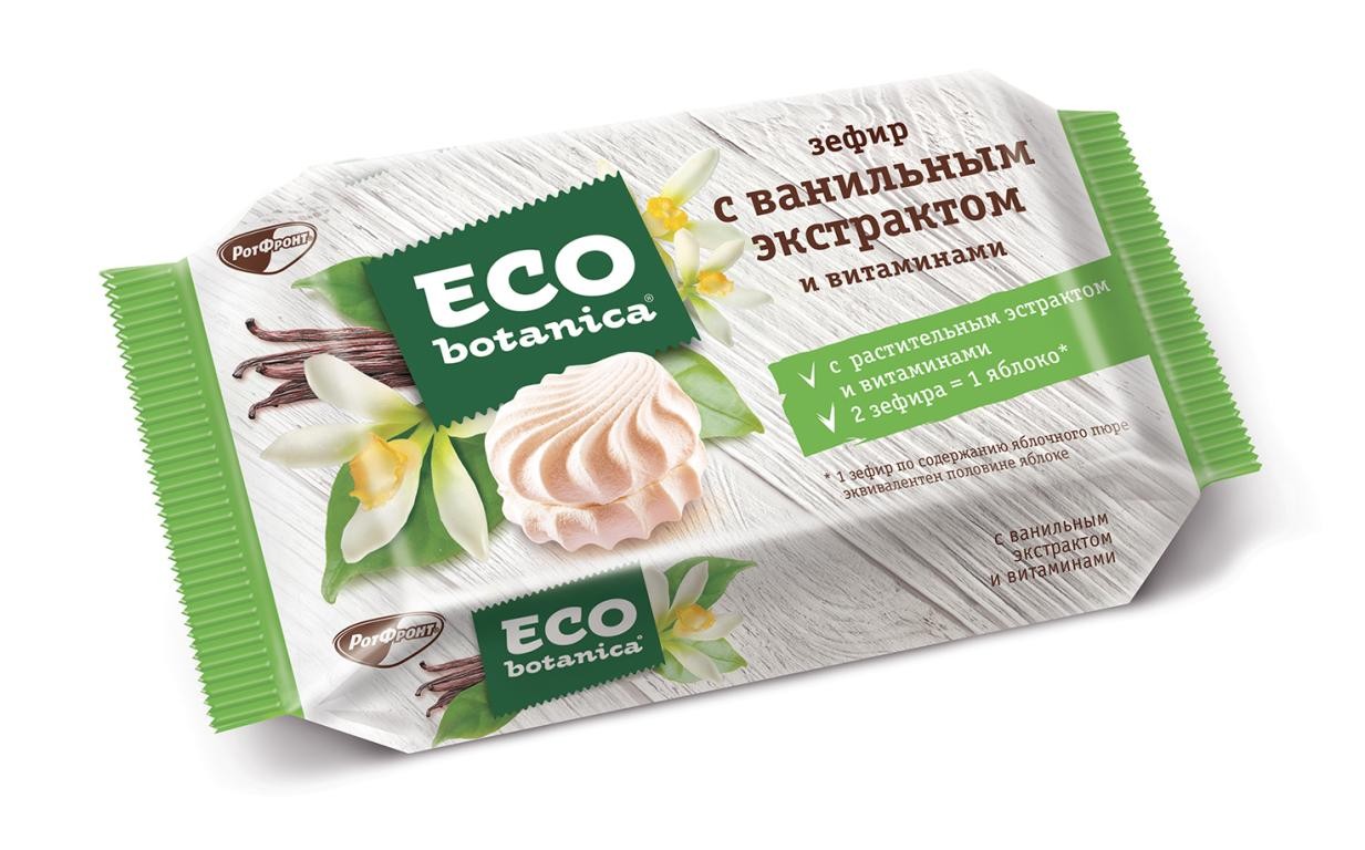 Eco-botanica зефир с вкусом ванили и витаминами от производителя ООО УК  «Объединенные кондитеры». Каталог 2024. Цена договорная. Купить оптом от  Опт. г.Москва.