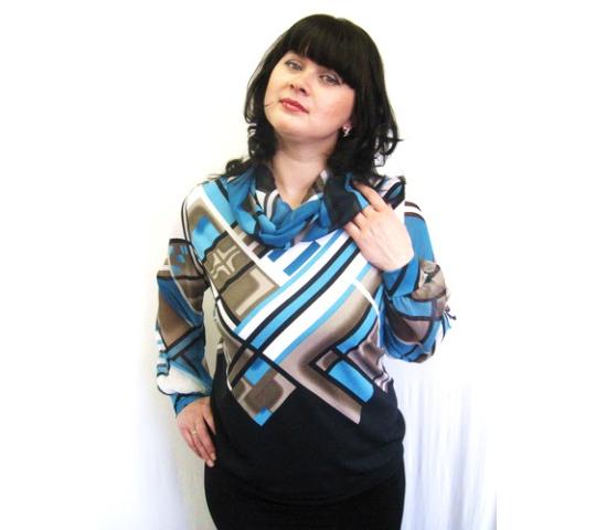 Фото 8 Трикотажные блузки и туники больших размеров 2014