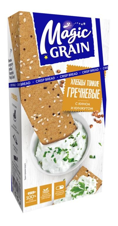 Хлебцы «Magic Grain» гречневые с киноа и кунжутом от производителя ...