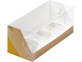 коробка для  капкейка с пластиковой крышкой