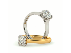 Золотые кольца с брилиантом