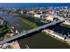 Завершено строительство первой очереди Самарского моста Завершено строительство первой очереди Самарского моста