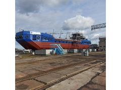 Онежский ССЗ спустил на воду грунтоотвозную самоходную баржу проекта HB-600 «Смелая» Онежский ССЗ спустил на воду грунтоотвозную самоходную баржу проекта HB-600 «Смелая»