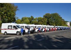 Автопарк скорой медицинской помощи в Адыгее пополнился 15 новыми автомобилями Автопарк скорой медицинской помощи в Адыгее пополнился 15 новыми автомобилями
