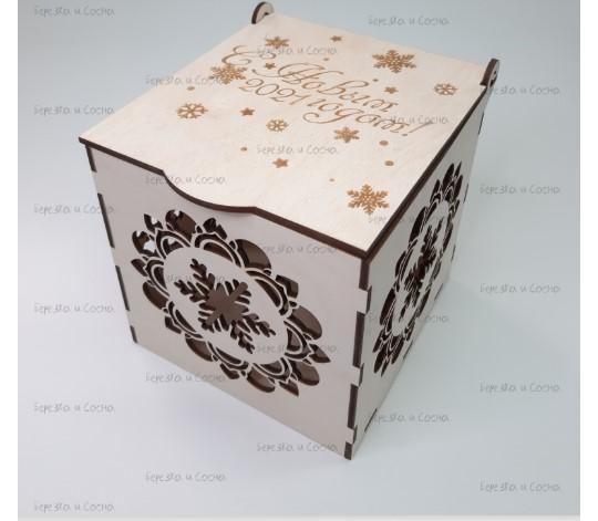 Фото 2 Коробка деревянная «С Новым годом!», г.Киров 2020