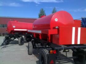 Прицеп-цистерна пожарная объемом 4000 литров на шасси одноосного тракторного прицепа
