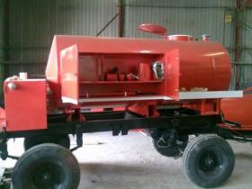 Прицеп-цистерна пожарная объемом 4000 литров на шасси одноосного тракторного прицепа
