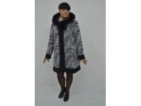 Пальто женское зимнее с натуральным мехом