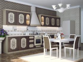 Набор кухонной мебели «Колибри» МДФ с орнаментом