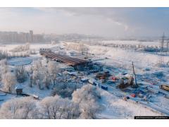 Строительство четвёртого моста через Обь в Новосибирске. Декабрь 2020 Строительство четвёртого моста через Обь в Новосибирске. Декабрь 2020