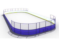 Фото 1 Хоккейная коробка 15х30 с сеткой на торце, г.Зеленоград 2021