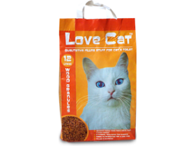 Наполнитель для кошачьих туалетов «Love Cat» древесный, 12 л