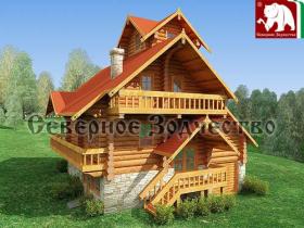 Рубленные деревянные дома из бревна