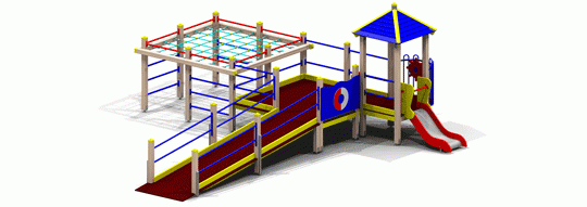 Фото 2 Детские игровые комплексы для детей с ограниченными физическими возможностями 2014