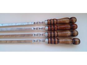 Шампур с деревянной ручкой длиной 40см