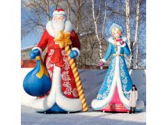 Фото 1 Надувной Дед Мороз и Снегурочка Премиум 2021