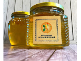 Мёд натуральный с корнем женьшеня