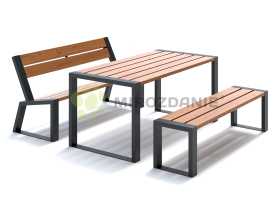 Скамейки со столом садово-парковые «Cafe №2» 1600
