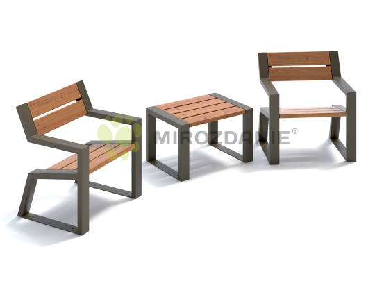 Фото 5 Скамейки со столом садово-парковые «Cafe №2» 1600, г.Барнаул 2021