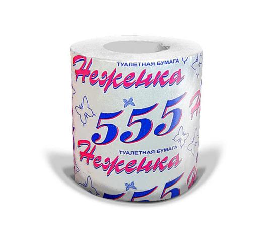 56819 картинка каталога «Производство России». Продукция Туалетная бумага однослойная Неженка 555, г.Тверь 2014