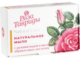 Натуральное мыло с розовой водой и маслом аб.кост.