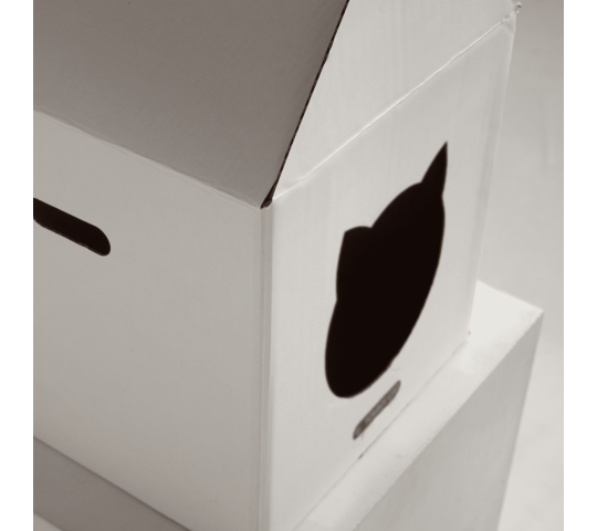 Домик из картона для кошек TOMMY CAT от производителя Производителькогтеточек «Tommy Cat». Каталог 2023. Цена 110р. Купить оптом.г.Санкт-Петербург.
