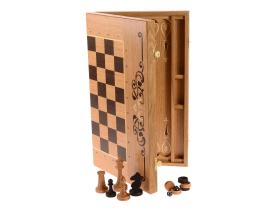 Шахматы, нарды, шашки 3в1