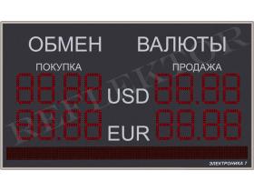 Табло валют Электроника7-1110-161