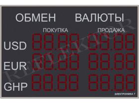 Табло валют Электроника7-1350-24