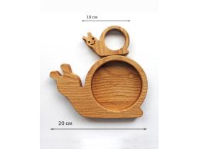 Деревянная тарелка для детей