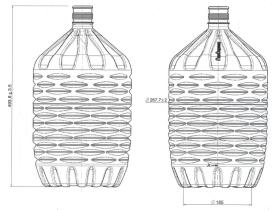 Пэт-бутыль для воды 19 литров
