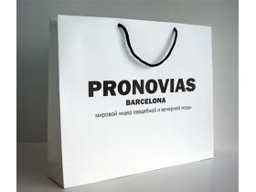 Горизонтальные бумажные пакеты с логотипом