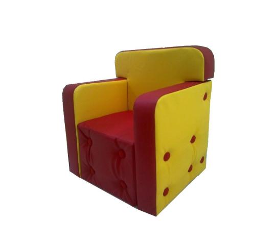 Фото 76 Детское игровое кресло Комфорт красный / желтый 2022