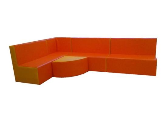 Фото 83 Детская игровая мебель Зиг-заг оранжевый / желтый 2022