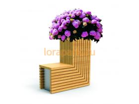 Скамейки с цветочницами