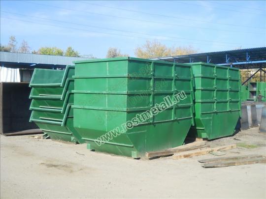 Фото 10 Бункер контейнер для мусора объемом 8 м3, г.Таганрог 2022