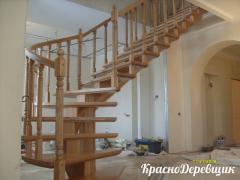 Фото 1 Лестница из цельноламельной древесины, г.Бердск 2022