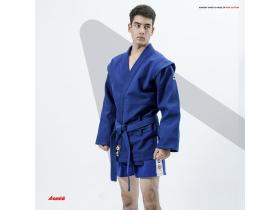 Куртка для самбо с подкладкой STANDART синий цвет