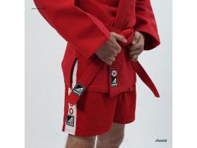 Куртка для самбо с подкладкой STANDARTкрасный цвет