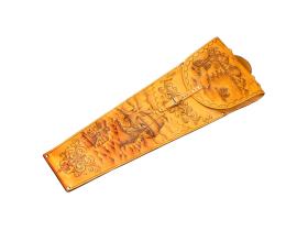 Шампура подарочные 6шт. в колчане из натуральной кожи арт. 301КК6
