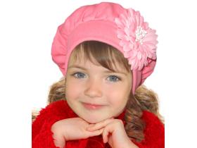 детская трикотажная шапочка для девочки