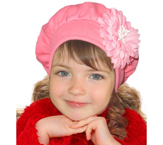 Фото 1 детская трикотажная шапочка для девочки 2014